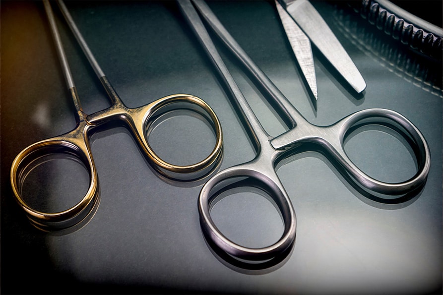 coatings provider shows thin dense chrome-plated surgical scissors